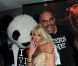 Christian Audigier et son amie Victoria Silvstedt au VIP Room de St-Tropez, le vendredi 27 juillet 2012.