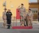 Le prince Felipe d'Espagne en visite le 2 août 2012 à la base de l'Armée de l'air de Moron.