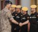 Le prince Felipe d'Espagne en visite le 2 août 2012 à la base de l'Armée de l'air de Moron.