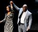 Mike Tyson et sa femme Kiki lors de la première du one-man show  Mike Tyson : La vérité incontestée , à Broadway le 2 août 2012