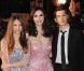 Alessandra Martines, sa fille Stella, et son compagnon Cyril Descours en janvier 2012 à Cannes