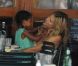 Instant complice entre Lou et sa maman Heidi Klum à New York le 4 août 2012