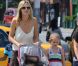 Heidi Klum dans les rues de New York profite de ses enfants lors d'une pause familiale. Le 4 août 2012