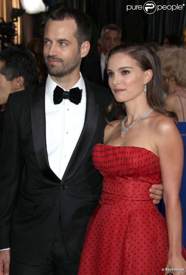 Natalie Portman et Benjamin Millepied aux Oscars 2012