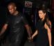 Kim Kardashian et Kanye West sortent au restaurant le 8 août 2012 à New York
