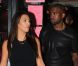 Kim Kardashian et Kanye West sortent au restaurant le 8 août 2012 à New York