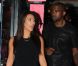 Kim Kardashian et Kanye West sortent au restaurant le 8 août 2012 à New York