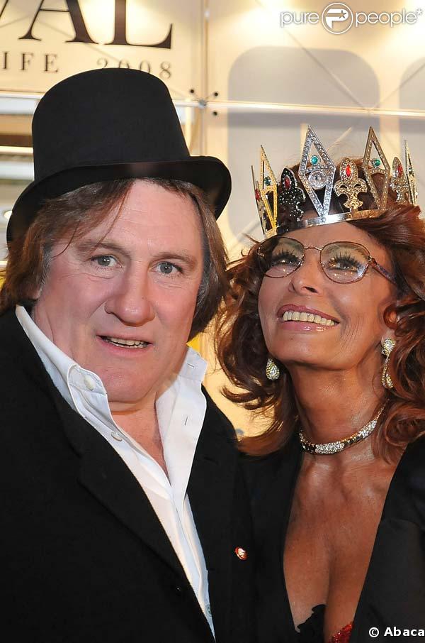 Gerard Dépardieu et Sofia Loren