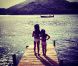 Photo de Laeticia Hallyday, à Saint-Barthélemy, Pinel Island, août 2012.
