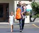 Ben Affleck et ses filles au Farmers Market le 12 août 2012 à Los Angeles