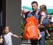 Sortie au Farmers Market de Los Angeles pour Ben Affleck et ses filles le 12 août 2012
