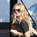 Rachel Zoe, câline avec son fils Skyler avant son show attendu à la Fashion Week