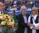  Françoise, veuve de Thierry Roland, soutenue par Jacques Vendroux et son fils Gary. 
 Deux mois après sa mort, Thierry Roland a été honoré le 15 août 2012 par une standing ovation d'une minute d'applaudissements en préambule au match France-Uruguay au stade Océane du Havre. 