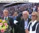  Françoise, veuve de Thierry Roland, soutenue par Jacques Vendroux et son fils Gary. 
 Deux mois après sa mort, Thierry Roland a été honoré le 15 août 2012 par une standing ovation d'une minute d'applaudissements en préambule au match France-Uruguay au stade Océane du Havre. 
