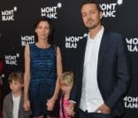 Rupert Sanders, sa femme Liberty Ross et leurs enfants en février 2012