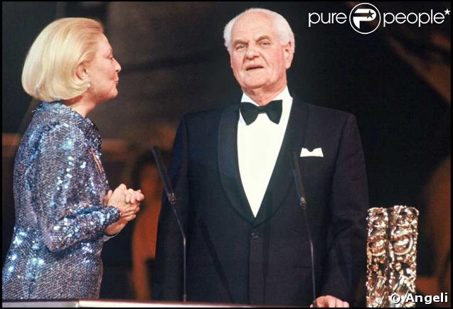Jean Delannoy reçoit un César d'honneur en 1986