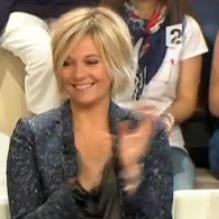 Christophe Dechavanne et Flavie Flament dans l'émission hommage Jean-Luc Delarue... Toute une histoire sur France 2 le mardi 28 août 2012