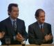 Michel Denisot et Pierre Lescure dans l'émission hommage Jean-Luc Delarue... Toute une histoire sur France 2 le mardi 28 août 2012