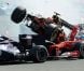 Romain Grosjean a provoqué un spectaculaire accident au départ du Grand Prix de Belgique à Spa-Francorchamps le 2 septembre 2012, mettant hors course Fernando Alonso et Lewis Hamilton