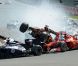 Romain Grosjean a provoqué un spectaculaire accident au départ du Grand Prix de Belgique à Spa-Francorchamps le 2 septembre 2012, mettant hors course Fernando Alonso et Lewis Hamilton
