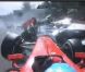 Romain Grosjean provoque un accident au départ du Grand Prix de Belgique le 2 septembre 2012 impliquant Lewis Hamilton et Fernando Alonso