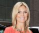 Heidi Klum arrive sur le plateau de Good Morning America, à New York, le 4 septembre 2012