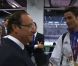 François Hollande gaffe face à Assia El Hannouni à Londres le 6 septembre 2012