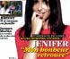 Jenifer en couverture de  Gala , en kiosques ce 12 septembre 2012.