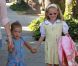 Seraphina et Violet, les filles de Ben Affleck et Jennifer Garner. Los Angeles, le 14 septembre.