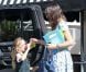 Jennifer Garner et ses filles Seraphina et Violet. Los Angeles, le 14 septembre.