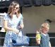 Jennifer Garner et ses filles Seraphina et Violet. Los Angeles, le 14 septembre.