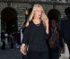 Poppy Delevingne arrive au défilé Felder Felder. Fashion Week de Londres, le 14 septembre 2012.