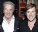 Alain Delon et Thomas Dutronc lors du VIIIe gala de l'IFRAD pour la recherche sur la maladie d'Alzheimer, à Paris le 18 septembre 2012
