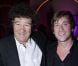 Robert Charlebois et Thomas Dutronc lors du VIIIe gala de l'IFRAD pour la recherche sur la maladie d'Alzheimer, à Paris le 18 septembre 2012
