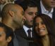 Tony Parker et sa compagne Axelle lors du match entre le PSG et le Dynamo Kiev au Parc des Princes à Paris le 18 septembre 2012