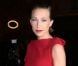 Laura Smet, ravissante en rouge et noir au défilé Lanvin. Paris, le 27 septembre 2012.