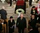 Le roi Harald a dit adieu à sa soeur aînée. Obsèques de la princesse Ragnhild, Mme Lorenzen, soeur aînée du roi Harald V de Norvège, en la chapelle royale à Oslo, le 28 septembre 2012.