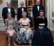 La princesse Ragnhild (à gauche) et son mari Erling Lorentzen (derrière elle) lors des 80 ans de la princesse Astrid (au centre).