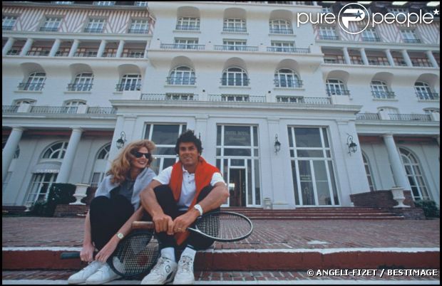 Diane Barrière-Desseigne et son mari Dominique Desseigne à Deauville en 1993.