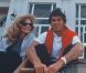 Diane Barrière-Desseigne et son mari Dominique Desseigne à Deauville en 1993.