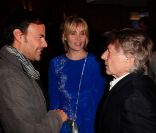 François Ozon, Emmanuelle Seigner et Roman Polanski à l'avant-première de  Dans la Maison  à Paris, le 1er octobre.