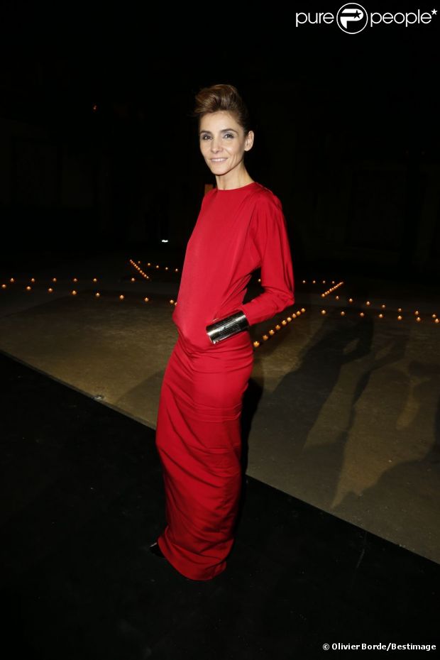 Clotilde Courau lors de la soirée de Carine Roitfeld et MAC organisée à paris le 2 octobre 2012