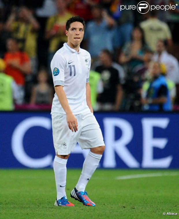 Samir Nasri durant l'Euro 2012 à Donetsk le 23 juin 2012 en Ukraine