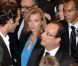 Valérie Trierweiler et François Hollande rencontrent les expatriés français à New York, le 25 septembre 2012.
