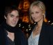 Alain-Fabien Delon et Patrick Goavec à l'anniversaire d'Adriana Karembeu qui fêtait ses 41 ans, célébré la semaine dernière sur la péniche Maikala face à la Tour Eiffel