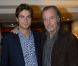 Michel Leeb et son fils à l'anniversaire d'Adriana Karembeu qui fêtait ses 41 ans, célébré la semaine dernière sur la péniche Maikala face à la Tour Eiffel