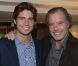 Michel Leeb et son fils à l'anniversaire d'Adriana Karembeu qui fêtait ses 41 ans, célébré la semaine dernière sur la péniche Maikala face à la Tour Eiffel
