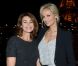 Valérie Kaprisky à l'anniversaire d'Adriana Karembeu qui fêtait ses 41 ans, célébré la semaine dernière sur la péniche Maikala face à la Tour Eiffel