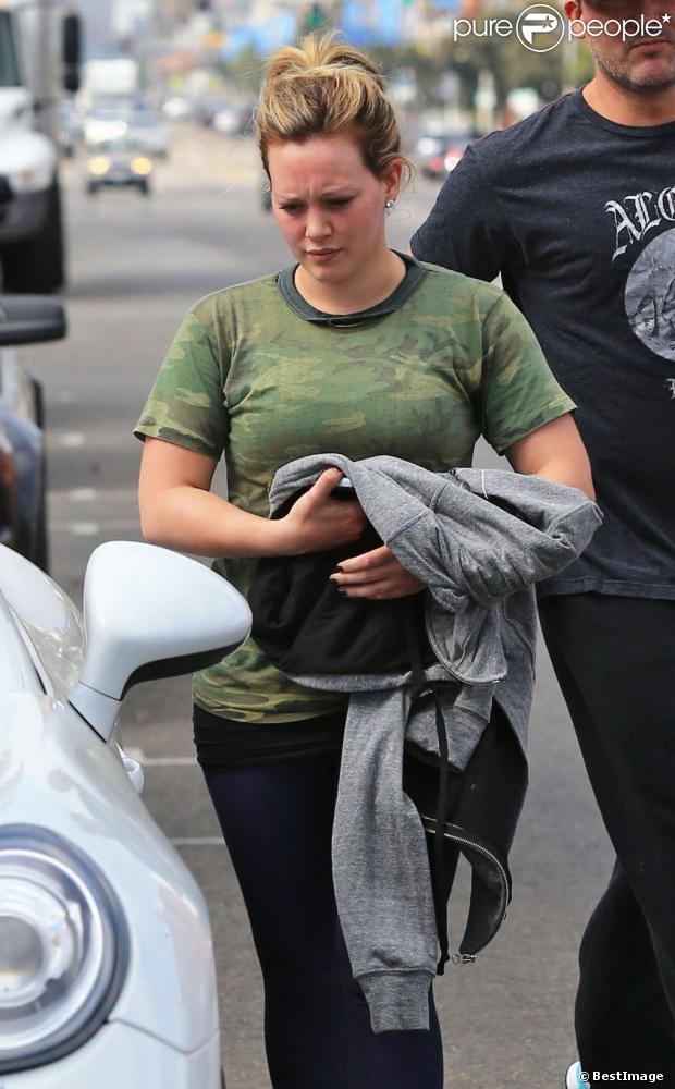 Hilary Duff se rend à son cours de gym à Los Angeles le 8 octobre 2012.