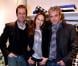 Christian Vadim, Vanessa Demouy et David Brécourt lors de l'inauguration de la boutique Montagut rue du Faubourg Saint-Honoré ainsi que le lancement du site de vente en ligne de la marque, à Paris le 11 Octobre 2012.